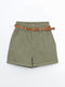 Women's Jean Shorts with Belt